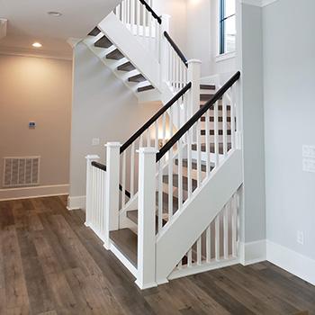 traditional straight stairs